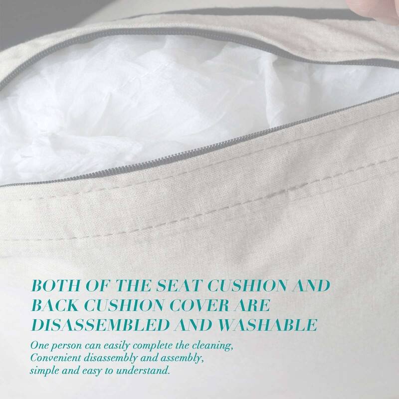 Linen Fabric Upholstery with Storage Sofa