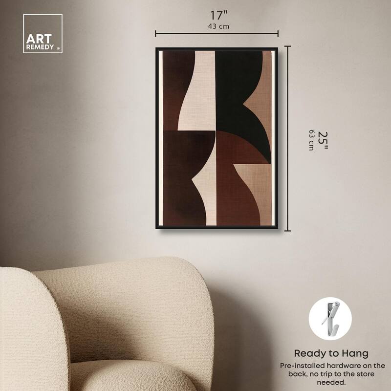 Quartet in Brown II Canvas by Art Remedy