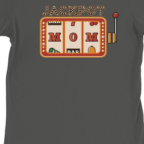Shop Jackpot Mom Womens Dark Gray Cute Mother S Day Gift Shirt T