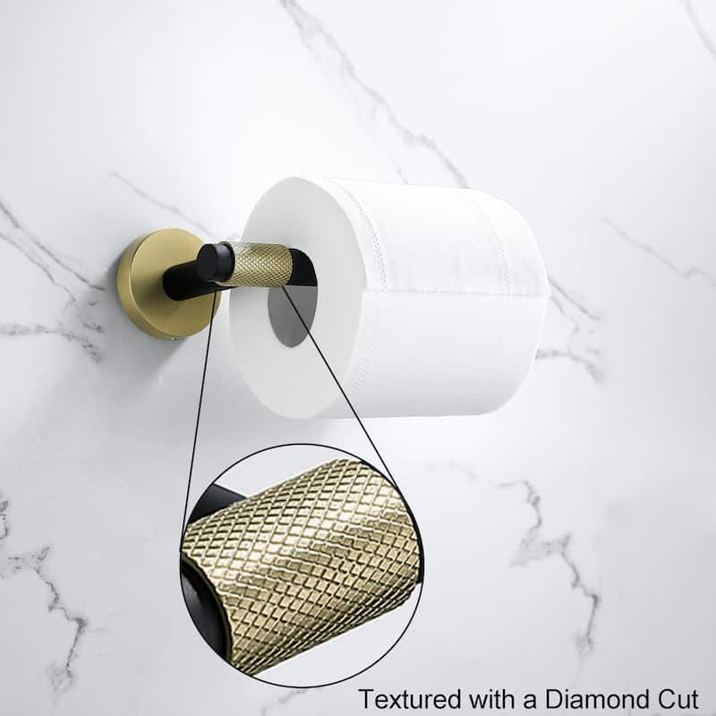 4-Piece Bath Hardware Set Towel Holder Set Toilet Paper Holder Set