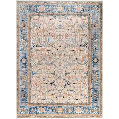 Serapi One-of-a-Kind Hand-Knotted Area Rug - Ivory - 8' 9" x 11' 10"