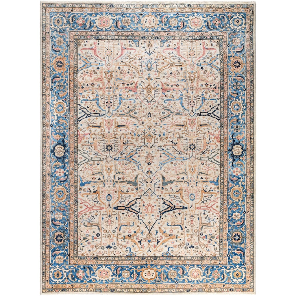 Serapi One-of-a-Kind Hand-Knotted Area Rug - Ivory - 8' 9" x 11' 10"