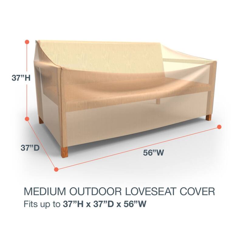 Budge StormBlock™ Savanna Patio Loveseat Cover Tan