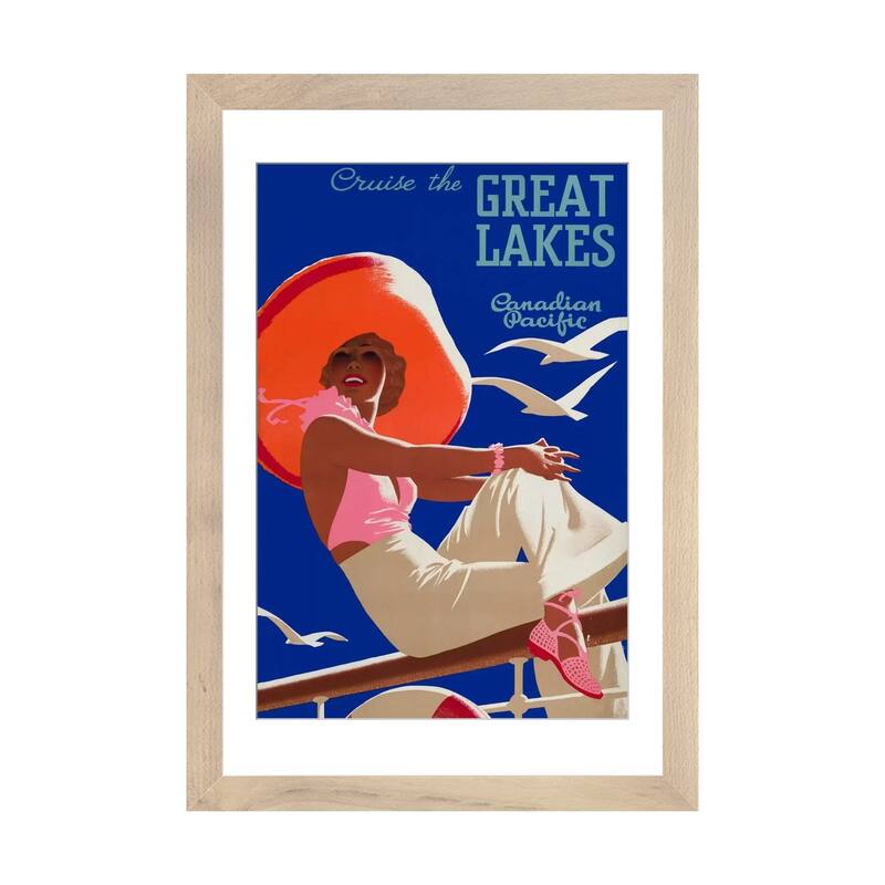 iCanvas "Cruise the Great Lakes Canadian Pacific" by Print Collection - Natural - 32x24x1