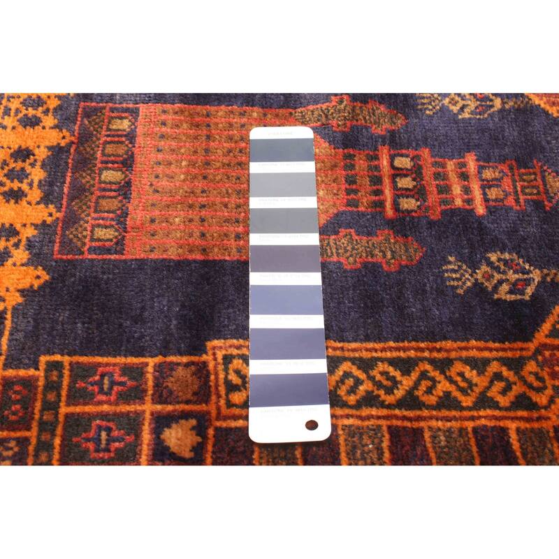 ECARPETGALLERY Hand-knotted Teimani Dark Navy Wool Rug - 3'0 x 4'9