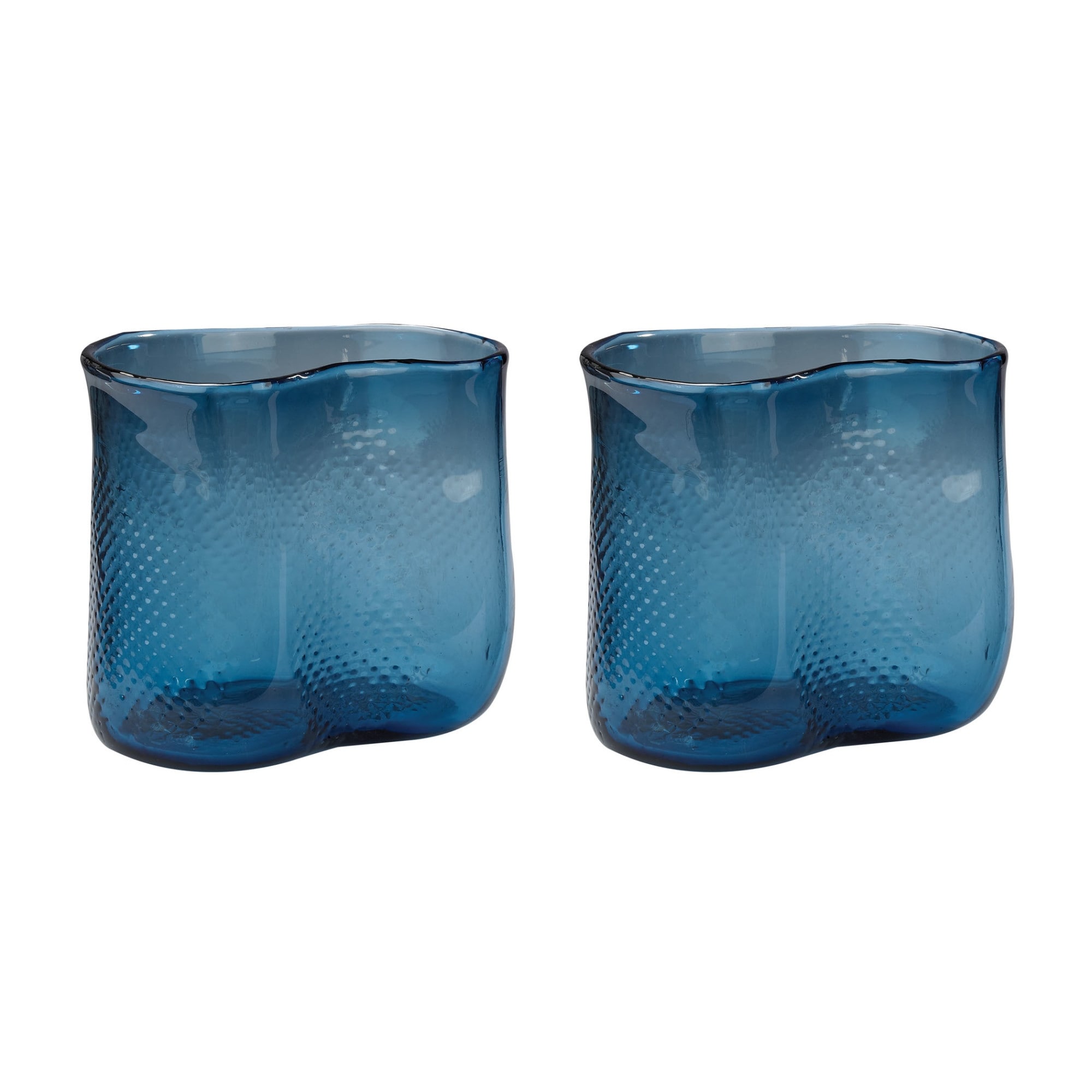 Shop Dimond Home 154 012 S2 Navy Fish Net Glass Vase Set Of 2