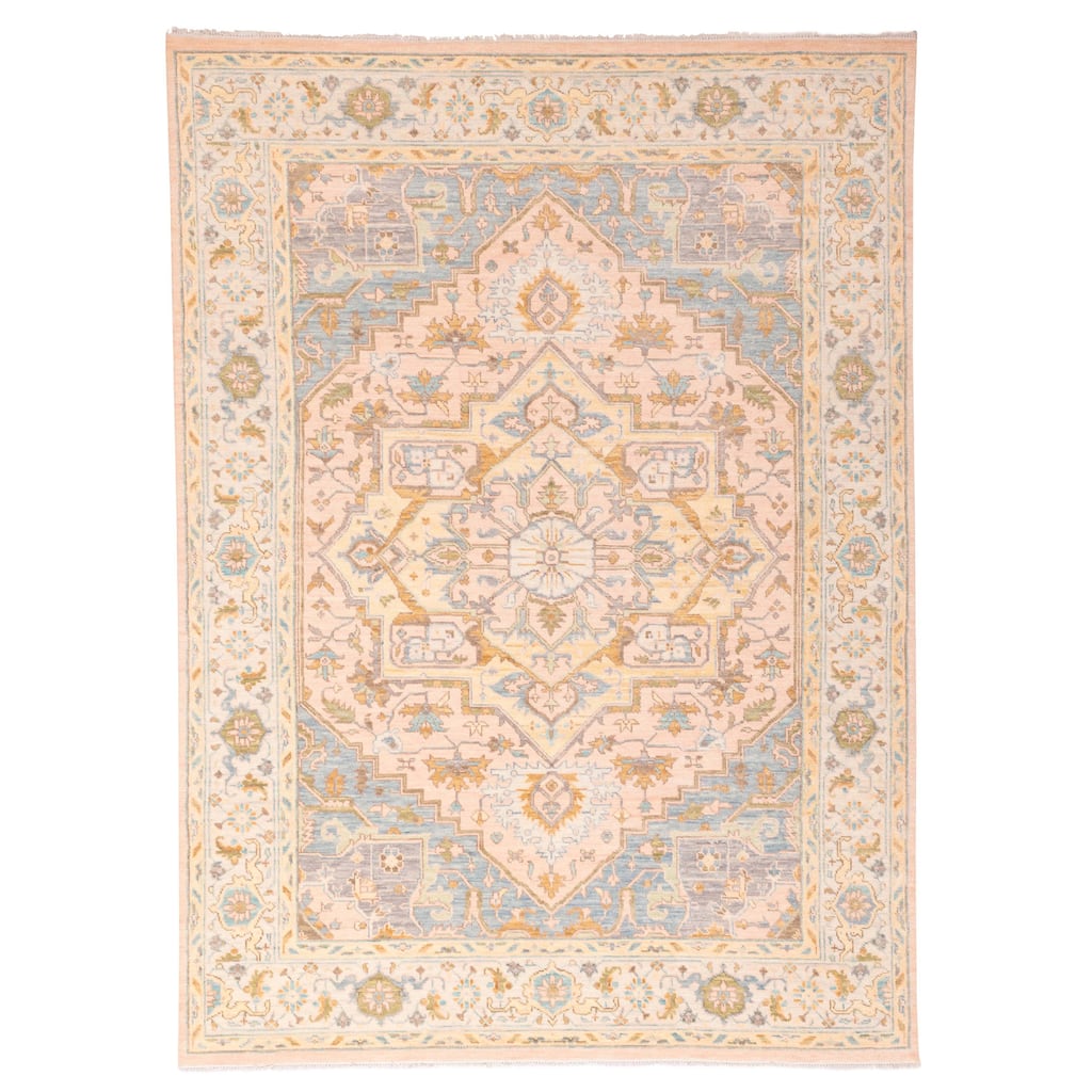 ECARPETGALLERY Hand-knotted Jules Serapi Pink Wool Rug - 9'0 x 12'3