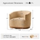 preview thumbnail 27 of 34, Gema Modern 360°Swivel Chenille Ergonomic U-shape Armchair with Solid Wood Legs by HULALA HOME