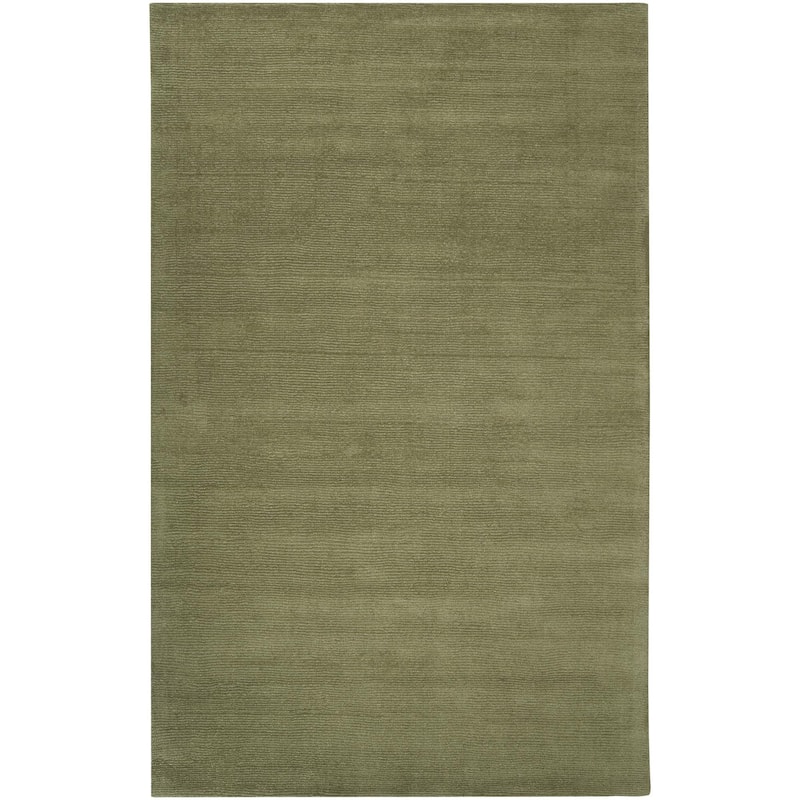 Livabliss Mystique Casual Solid Area Rug - Olive - 6' x 9'