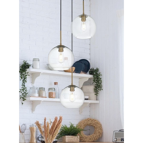 Dangling 3 light Clear Glass 20 inch Pendant Bed Bath Beyond 22806916