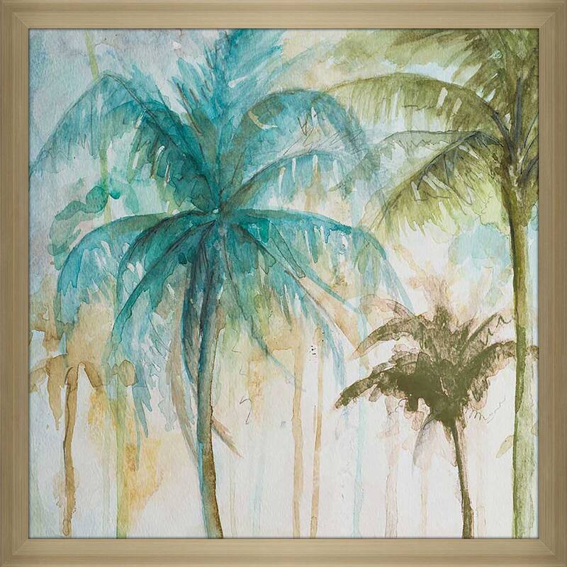 "Watercolor Palms" by Patricia Pinto I Print on Acrylic