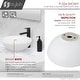 preview thumbnail 4 of 9, STYLISH 16 inch Porcelain Ceramic Round Vessel Sink Above Counter cUPC - 16" x 16" x 6 1/4"