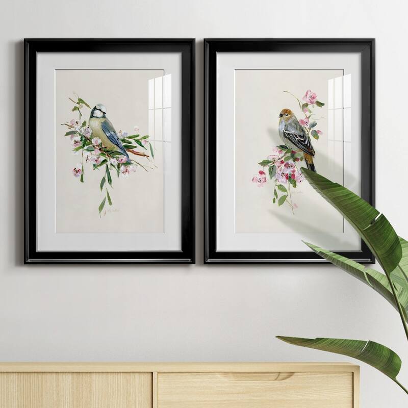 Spring Song Blue Bird Premium Framed Print - Ready to Hang