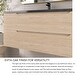 preview thumbnail 56 of 57, Floating Bathroom Vanity in Evita Oak with Integrated Quartz Sand Top