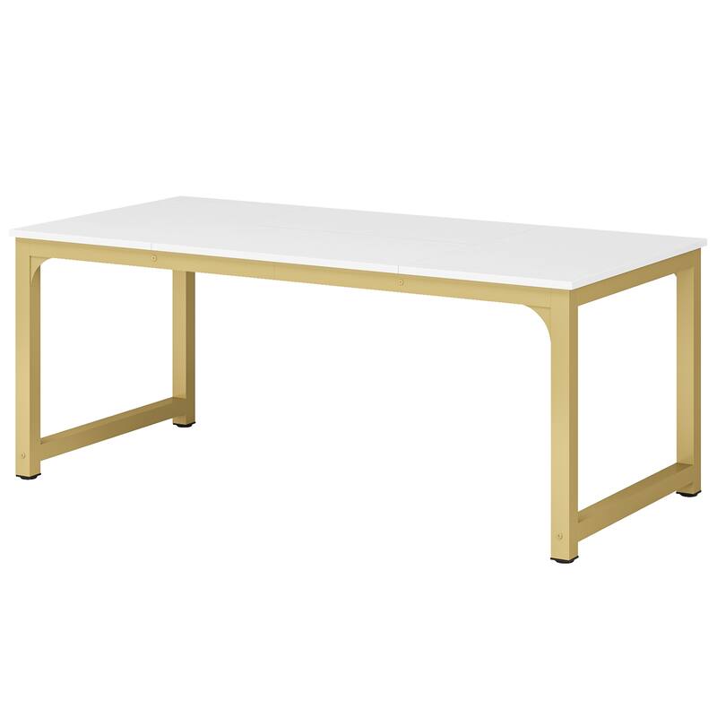 71" Modern Dining Table for 6-8, Kitchen Table for Dining Room - 70.87" L x 31.50" W x 29.53" H