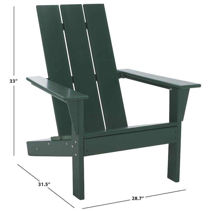 SAFAVIEH Outdoor Living All Weather Adirondack Chair - 29"W x 32"D x 33"H