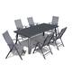 Option 82.7in-Black-Table&Grey-Chair