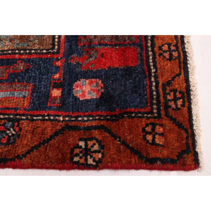 ECARPETGALLERY Hand-knotted Anadol Dark Navy, Red Wool Rug - 4'8 x 8'10