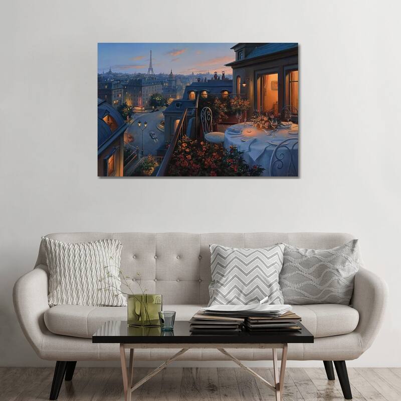 iCanvas "Paris Evening" by Evgeny Lushpin Canvas Print - 32x48x1.5