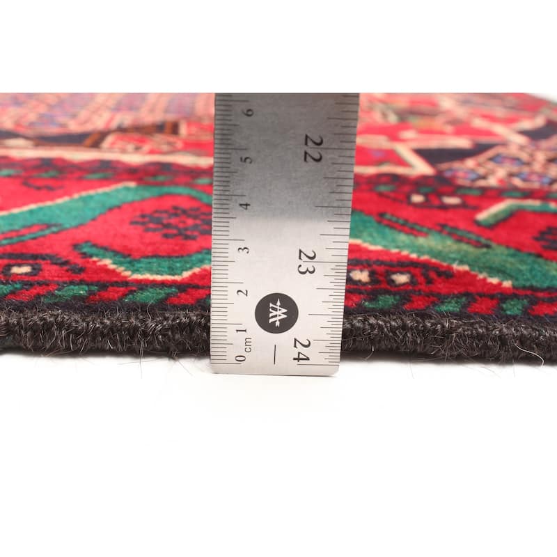 ECARPETGALLERY Hand-knotted Teimani Red Wool Rug - 2'8 x 4'8