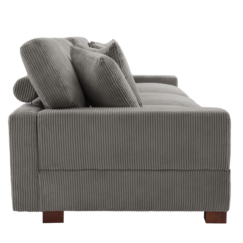 Modern Oversized Modular Sectional Sofa Set With Pillows