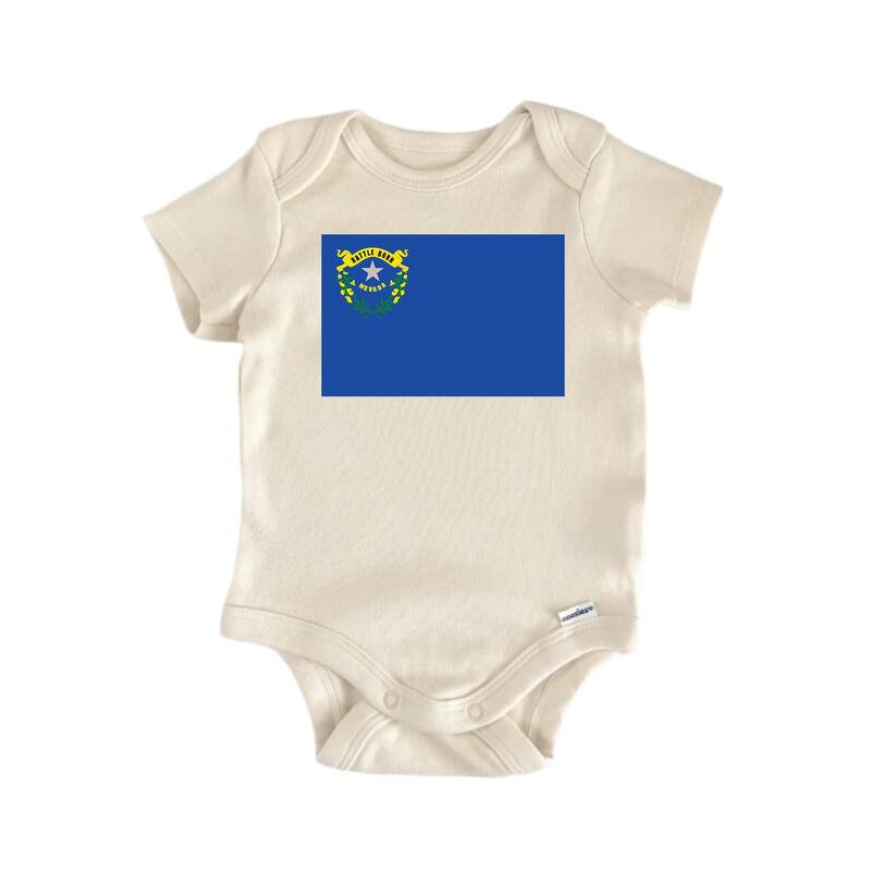 Nevada - Baby Boy Girl Clothes Infant Bodysuit Funny Cute - Blue - 0-3M