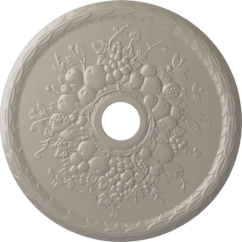 22 5/8"OD x 3 5/8"ID x 5/8"P Grape Ceiling Medallion