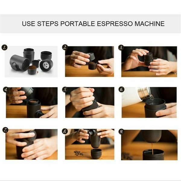 Hand held espresso machine discount