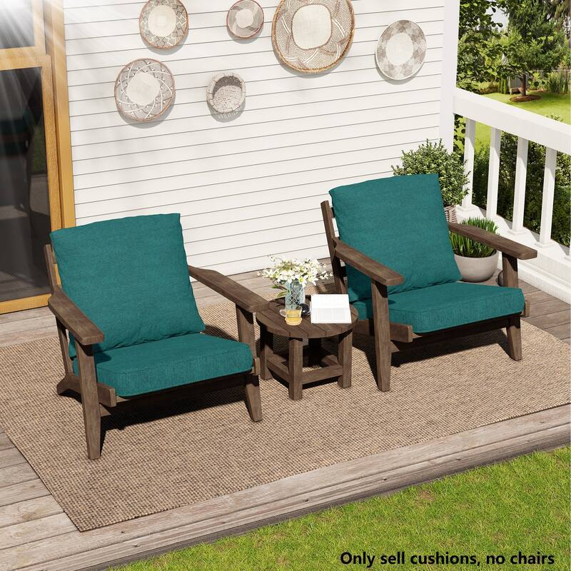 21 W x 22 D in. Deep Seat Outdoor Cushion Set by Crestlive Products