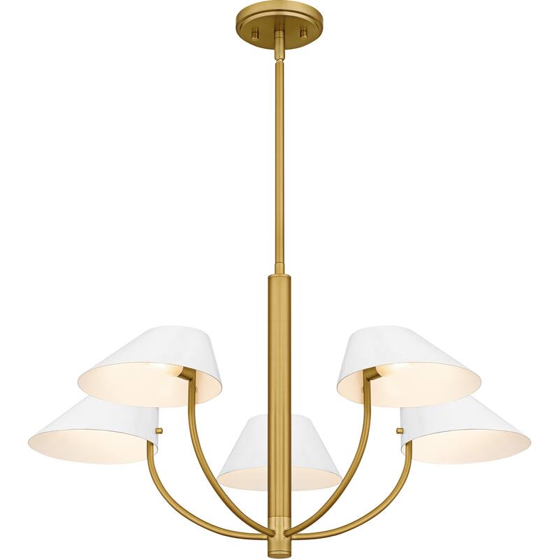 Penley 5-Light Brushed Gold Chandelier