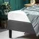 preview thumbnail 3 of 9, Priage by ZINUS Grey Upholstered Platform Bed Frame