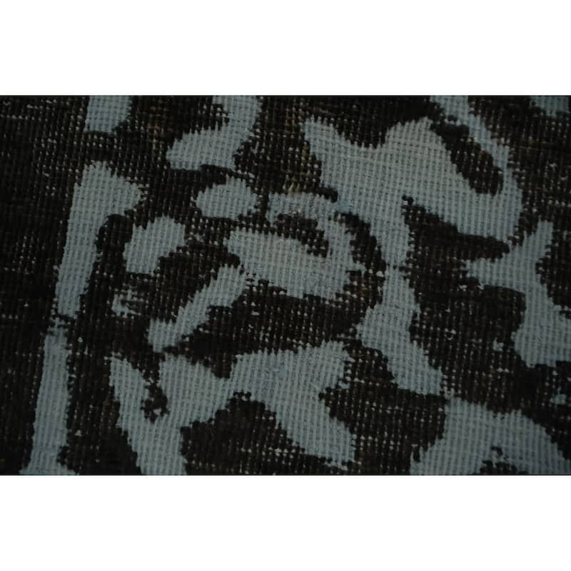 Hand Knotted Oriental 100% Wool Carpet Traditional Floral Greys & Charcoal Tabriz Area Rug - 12' 5'' X 9' 4''