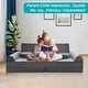 preview thumbnail 11 of 11, DoCred Kids Play Couch Sofa Set, Modular Toddler Sofa, Grey