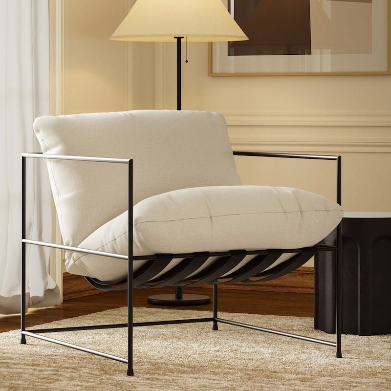 Metro - Trent Accent Chair - Washed White