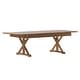 preview thumbnail 4 of 11, 8' x 40" Rectangular Antique Rustic Solid Pine Folding Dining Table