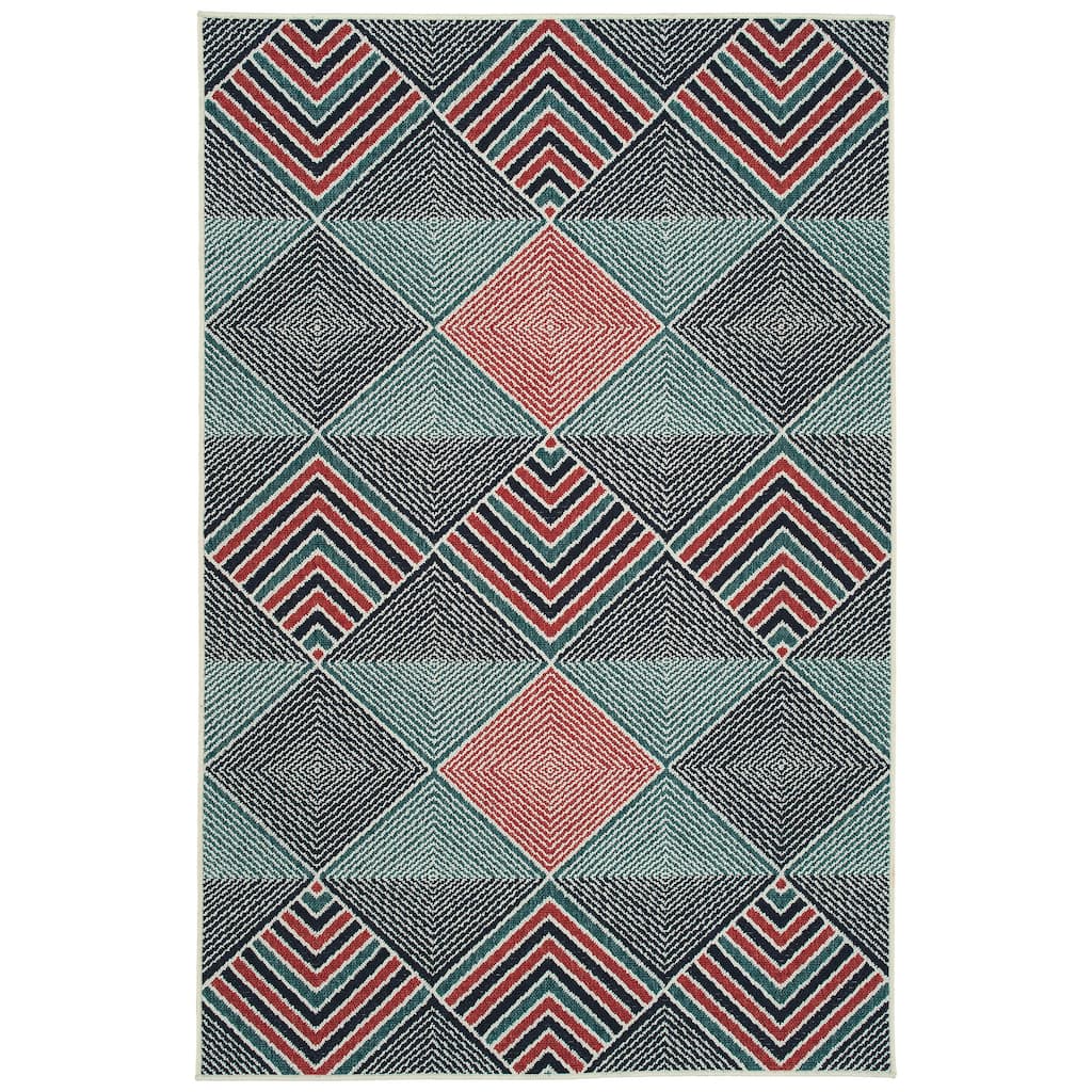 Pianta Collection Machine-Made Indoor/Outdoor Area Rug