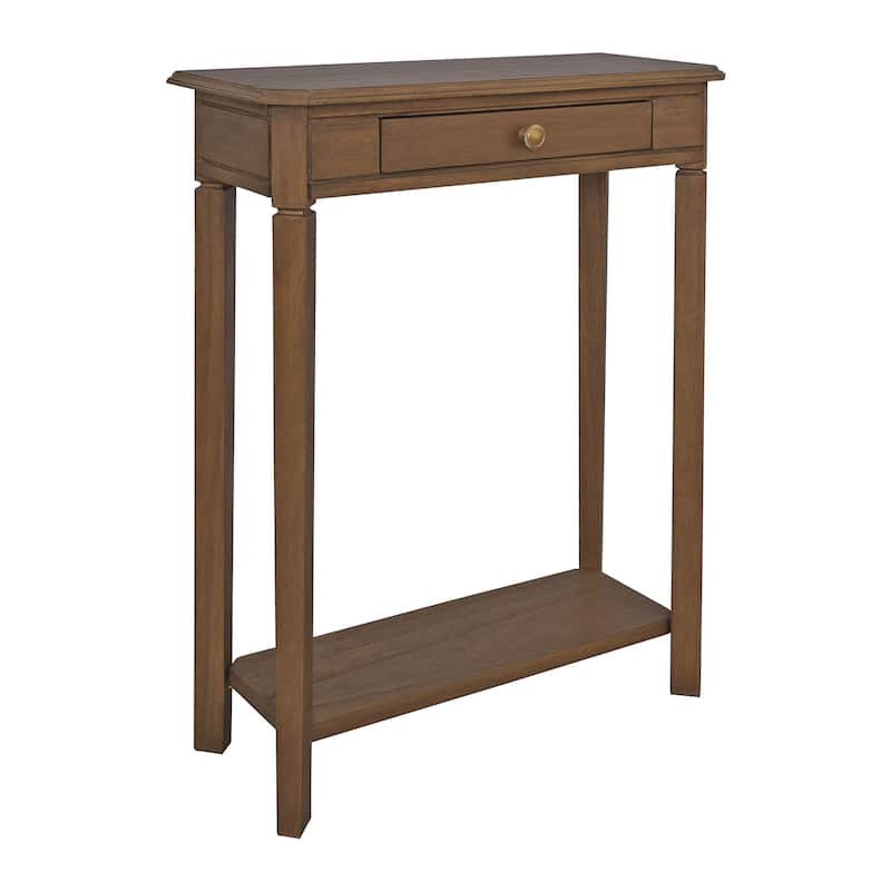 Marnie 1-drawer Solid Wood Console Accent Table with Shelf by East at Main