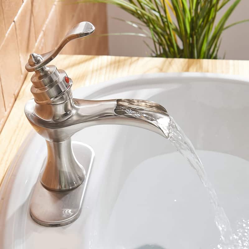 Waterfall Single Handle One Hole Bathroom Sink Faucet