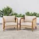 Option Teak Finish+Beige Cushion
