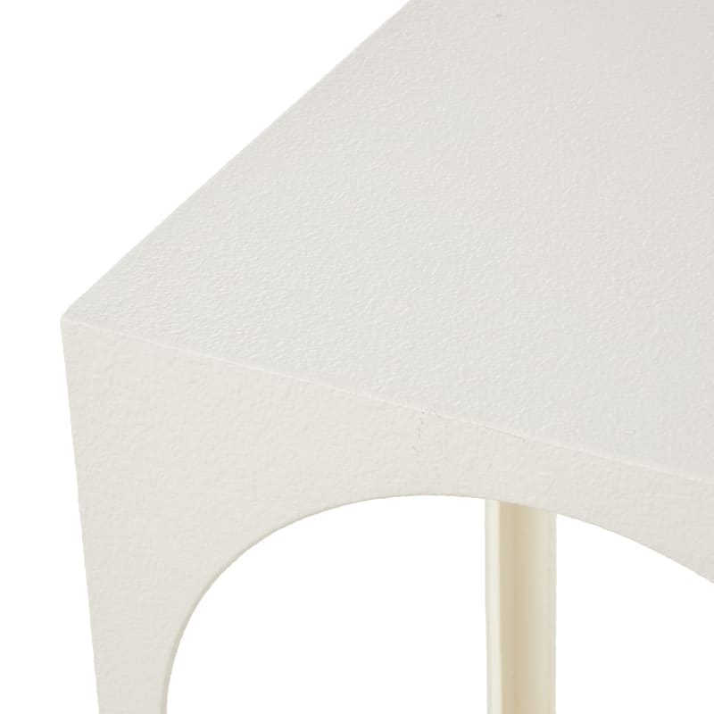 Metal Nested Accent Table with Arched Cutouts - Set of 3 White or Black - Roche River Decor