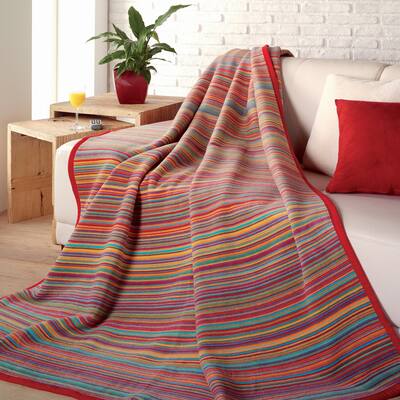 IBENA Cheerful Rainbow Inspired 'Malang Midi' Soft Lap or Kids Blanket