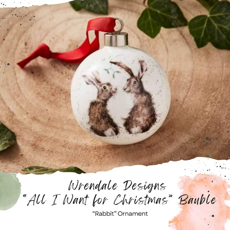 Royal Worcester Wrendale Designs Christmas Bauble