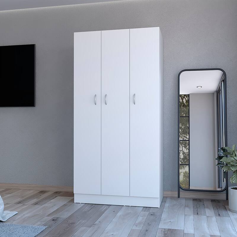 Wardrobe for Bedroom,Two ample drawers for additional storage options.