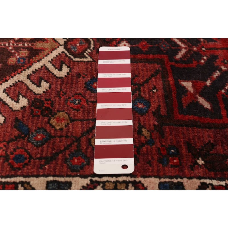ECARPETGALLERY Hand-knotted Sarabi Dark Red Wool Rug - 2'10 x 10'4