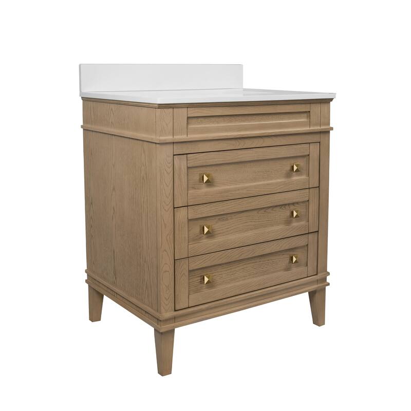 Eleanor 30-inch Vanity with Engineered White Top