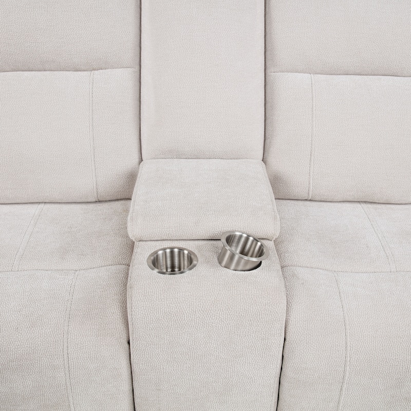 Kennett Chenille Upholstered Power Reclining Loveseat