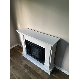 Shop Silverton Electric Fireplace White On Sale Overstock 6805730