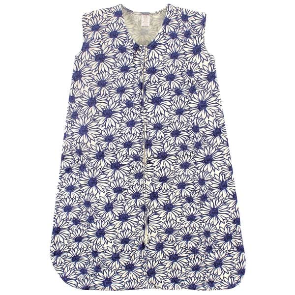 slide 1 of 1, Touched by Nature Baby Girl Organic Cotton Sleeveless Wearable Sleeping Bag, Sack, Blanket, Daisy 0-6 Months - Daisy