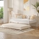 preview thumbnail 5 of 5, VECELO Daybed Metal Platform Bed Frame Twin Size, White Daybed