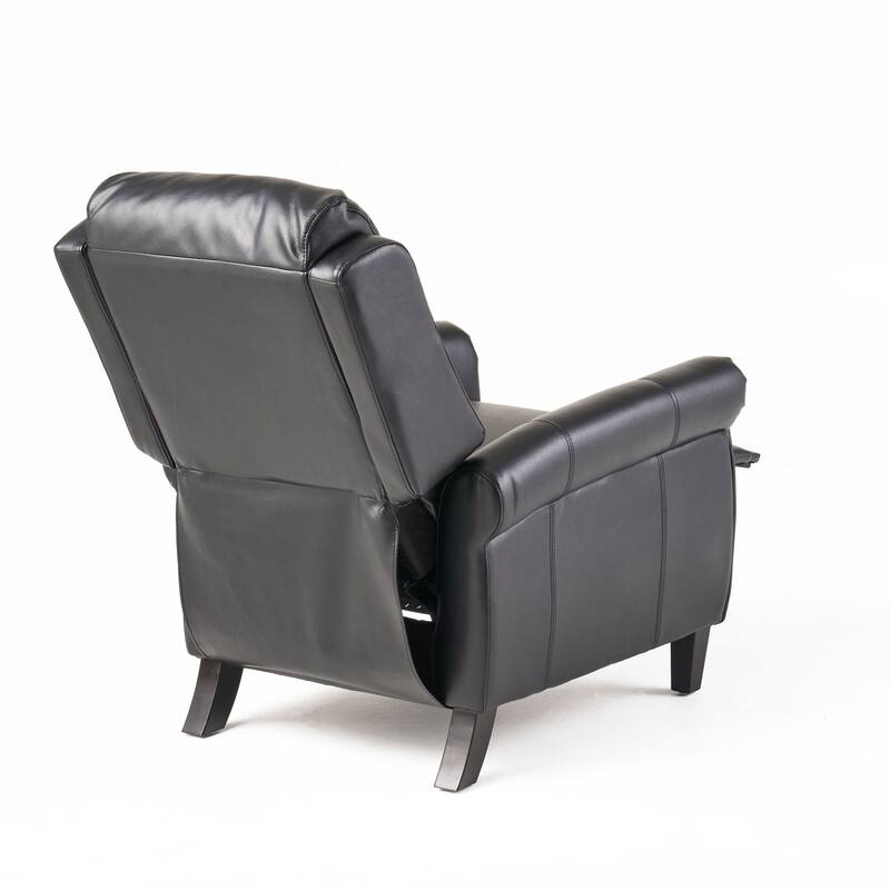 Manual PU Tufted Recliner Chair with Wooden Frame